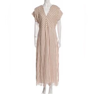 MIRTH Striped Caftan Maxi Dress